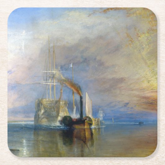 William Turner - The Fighting Temeraire Kartonnen Onderzetters (Voorkant)