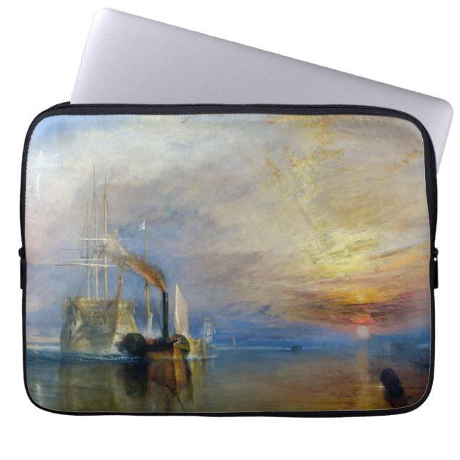 William Turner - The Fighting Temeraire Laptop Sleeve (Voorkant)