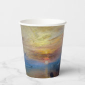 William Turner - The Fighting Temeraire Papieren Bekers (Achterkant)