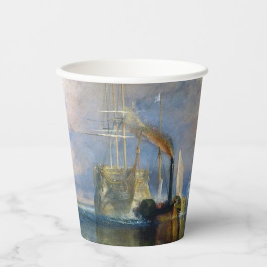 William Turner - The Fighting Temeraire Papieren Bekers (Voorkant)
