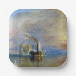 William Turner - The Fighting Temeraire Papieren Bordje