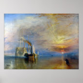 William Turner - The Fighting Temeraire Poster (Voorkant)