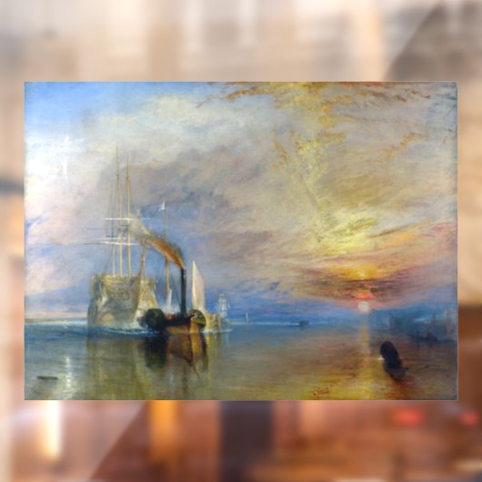 William Turner - The Fighting Temeraire Raamsticker (Vel 2)