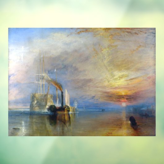 William Turner - The Fighting Temeraire Raamsticker (Vel 3)