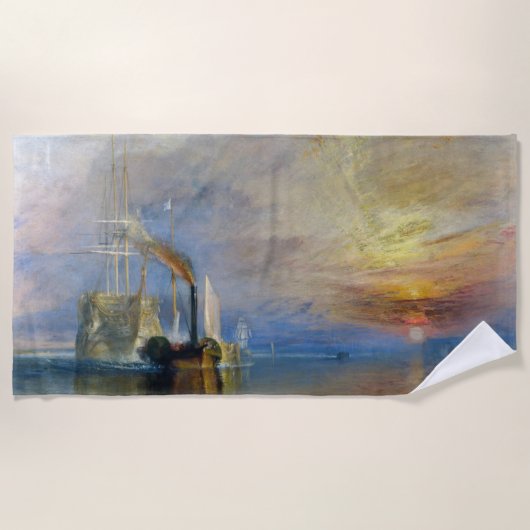 William Turner - The Fighting Temeraire Strandlaken (Voorkant)