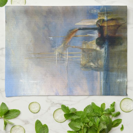 William Turner - The Fighting Temeraire Theedoek (Gevouwen)