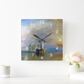 William Turner - The Fighting Temeraire Vierkante Klok (Huis)