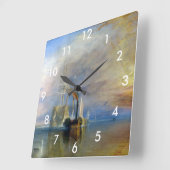 William Turner - The Fighting Temeraire Vierkante Klok (Hoek)