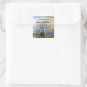 William Turner - The Fighting Temeraire Vierkante Sticker (Tas)