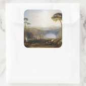 William Turner - The Golden Bough Vierkante Sticker (Tas)