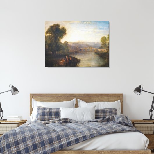 William Turner - Uitzicht van Richmond Hill en Bri Canvas Afdruk (Insitu (Slaapkamer))