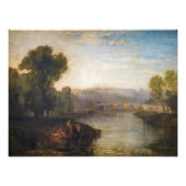 William Turner - Uitzicht van Richmond Hill en Bri Foto Afdruk (Voorkant)