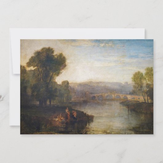 William Turner - Uitzicht van Richmond Hill en Bri Kaart (Voorkant)