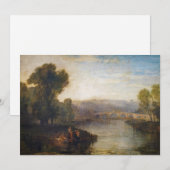 William Turner - Uitzicht van Richmond Hill en Bri Kaart (Voorkant / Achterkant)