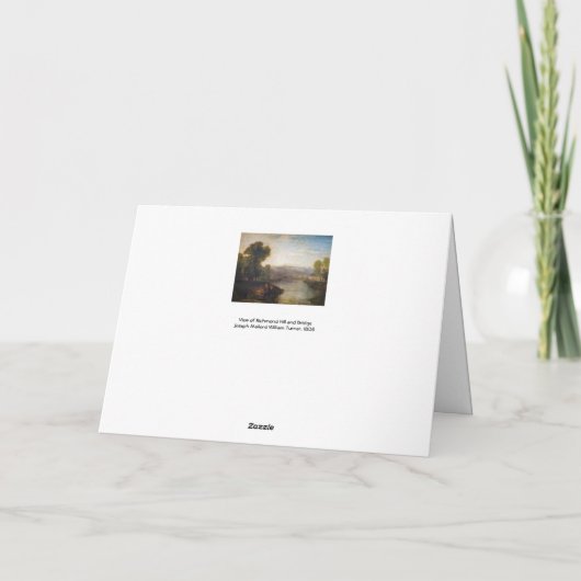 William Turner - Uitzicht van Richmond Hill en Bri Kaart (Achterkant)