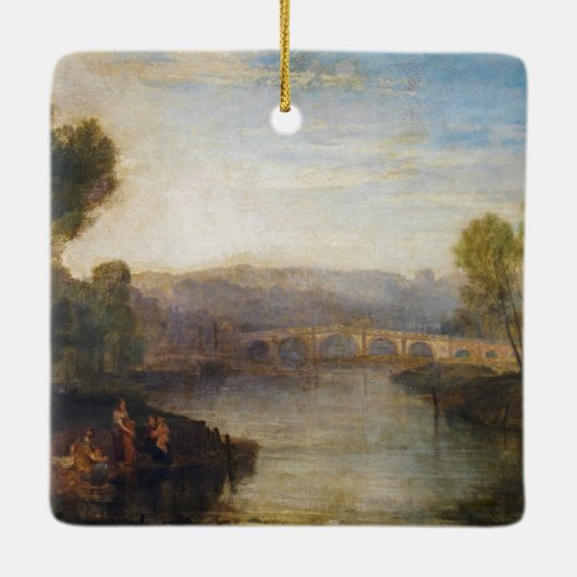 William Turner - Uitzicht van Richmond Hill en Bri Keramisch Ornament (Achterkant)