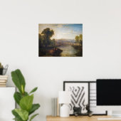 William Turner - Uitzicht van Richmond Hill en Bri Poster (Thuiskantoor)