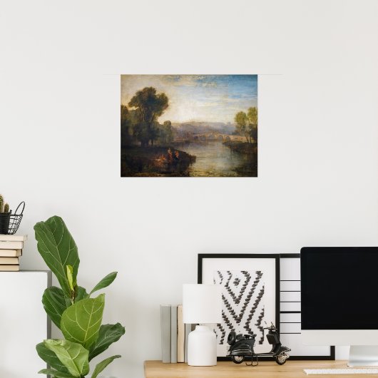 William Turner - Uitzicht van Richmond Hill en Bri Poster (Thuiskantoor)