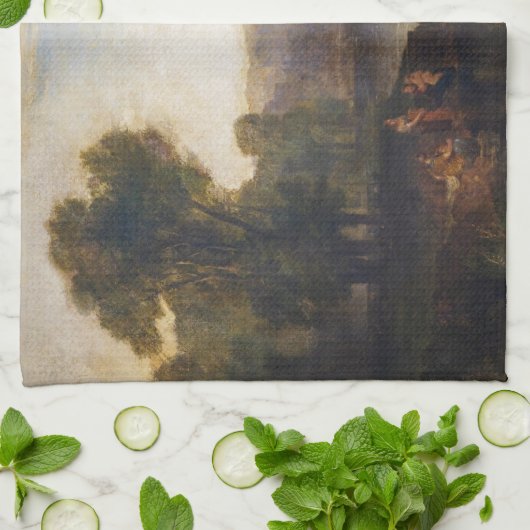 William Turner - Uitzicht van Richmond Hill en Bri Theedoek (Gevouwen)