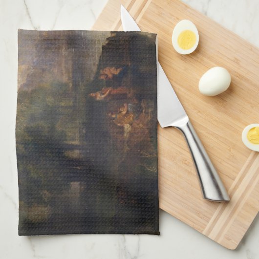 William Turner - Uitzicht van Richmond Hill en Bri Theedoek (Quarter Fold)