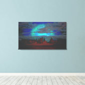 William Turner van Oxford - Een Uitzicht van Oxfor Canvas Afdruk (Insitu (Houten vloer))