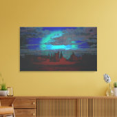 William Turner van Oxford - Een Uitzicht van Oxfor Canvas Afdruk (Insitu (Woonkamer))