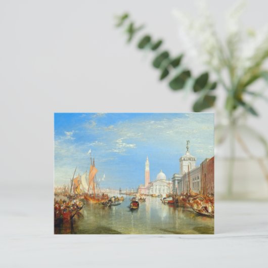 William Turner - Venetië, de Dogana en San Giorgio Briefkaart (Staand voorkant)