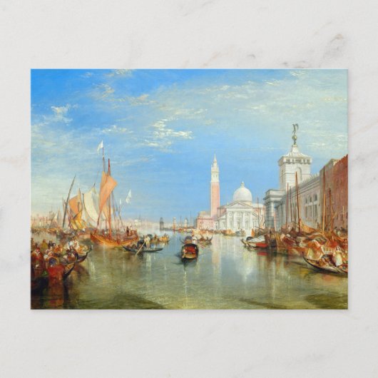 William Turner - Venetië, de Dogana en San Giorgio Briefkaart (Voorkant)