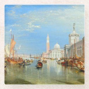 William Turner - Venetië, de Dogana en San Giorgio Glazen Onderzetter