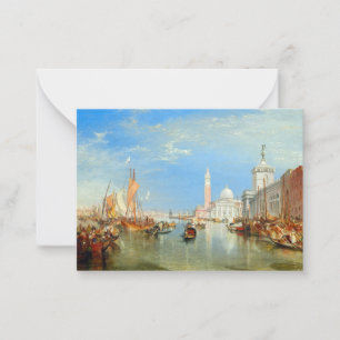 William Turner - Venetië, de Dogana en San Giorgio Notitiekaartje