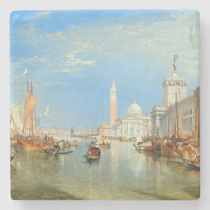 William Turner - Venetië, de Dogana en San Giorgio Stenen Onderzetter