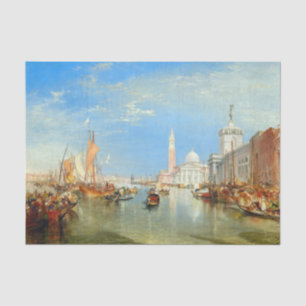William Turner - Venetië, de Dogana en San Giorgio Tissuepapier