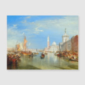 William Turner - Venetië, de Dogana Magnetic Kaart (Voorkant)