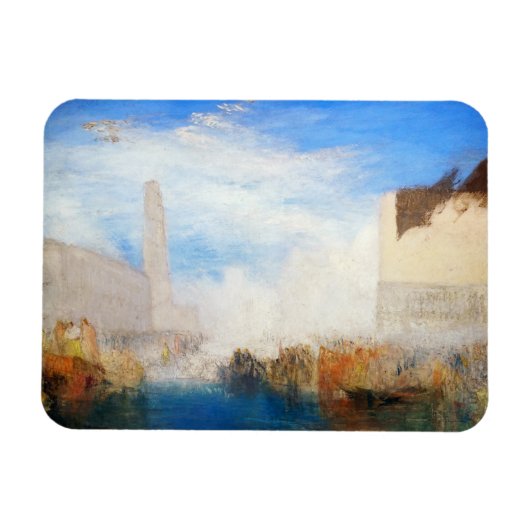 William Turner - Venetië, de Piazzetta Magneet (Horizontaal)