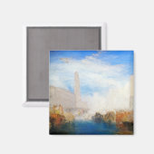 William Turner - Venetië, de Piazzetta Magneet (Voorkant / Achterkant)