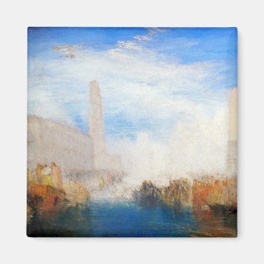 William Turner - Venetië, de Piazzetta Magneet (Voorkant)