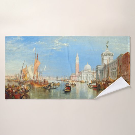 William Turner - Venetië, Dogana & San Giorgio Bad Handdoek (Badhanddoek)