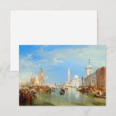 William Turner - Venetië, Dogana & San Giorgio Bedankkaart (Voorkant / Achterkant)