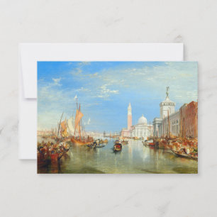 William Turner - Venetië, Dogana & San Giorgio Bedankkaart