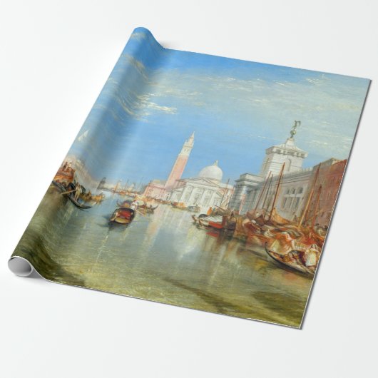 William Turner - Venetië, Dogana & San Giorgio Cadeaupapier (Uitgerold)