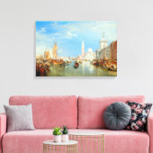 William Turner - Venetië, Dogana & San Giorgio Canvas Afdruk (Insitu (Woonkamer))