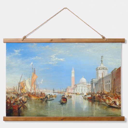 William Turner - Venetië, Dogana & San Giorgio Hangend Wandkleed (Voorkant)