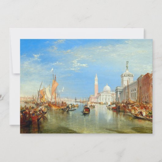 William Turner - Venetië, Dogana & San Giorgio Kaart (Voorkant)