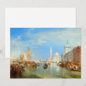 William Turner - Venetië, Dogana & San Giorgio Kaart (Voorkant / Achterkant)