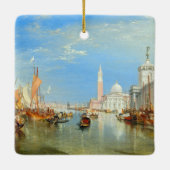 William Turner - Venetië, Dogana & San Giorgio Keramisch Ornament (Achterkant)
