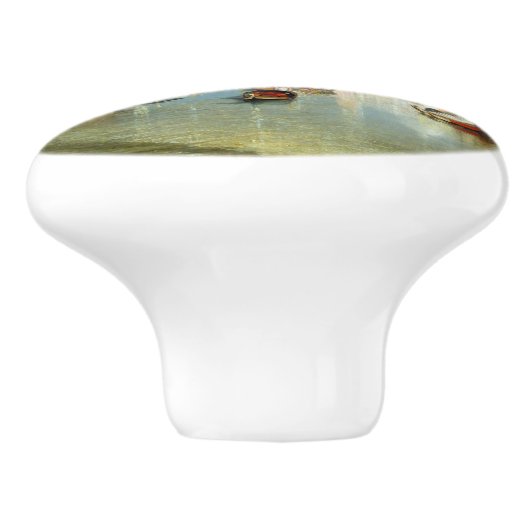 William Turner - Venetië, Dogana & San Giorgio Keramische Knop (Zijkant)