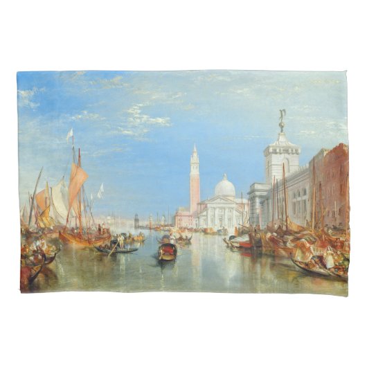 William Turner - Venetië, Dogana & San Giorgio Kussensloop (Voorkant)