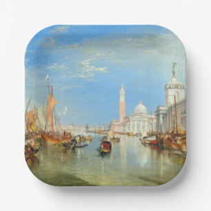 William Turner - Venetië, Dogana & San Giorgio Papieren Bordje