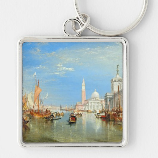 William Turner - Venetië, Dogana & San Giorgio Sleutelhanger (Voorkant)