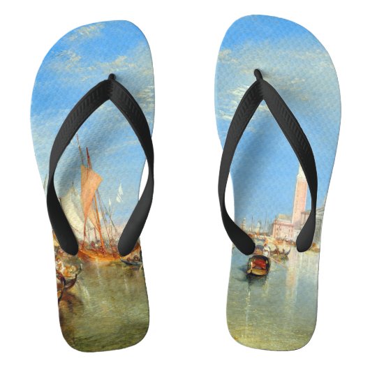 William Turner - Venetië, Dogana & San Giorgio Teenslippers (Voetbed)